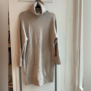Reiss Lucie Knitted Roll Neck Sweater Dress